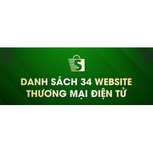 Thiết kế: 6 banner Danh sách 34 Web TMĐT