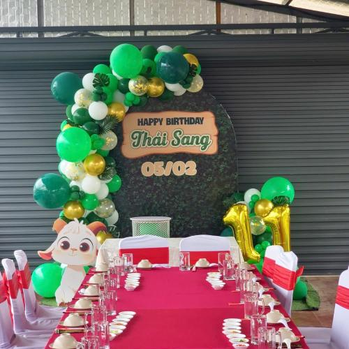 Tổ Chức Sinh Nhật Bé Thái Sang 11 Tuổi – Concept Xanh Ngoài Trời Ấm Áp, Đáng Nhớ