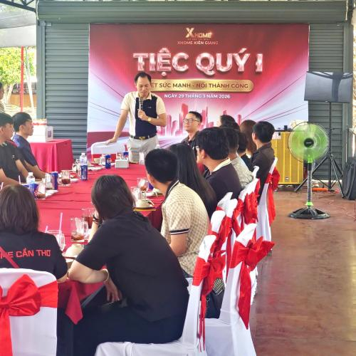 Tiệc Quý I XHOME Kiên Giang – Sự Kiện Gắn Kết Đầy Cảm Hứng Tại Khu Du Lịch Phú Điền