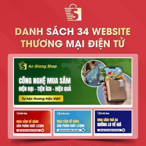 Danh Sách Website TMĐT Của 34 Tỉnh Thành Việt Nam