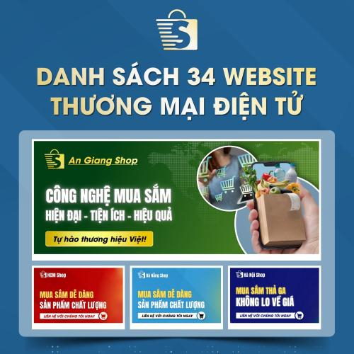 Danh Sách Website TMĐT Của 34 Tỉnh Thành Việt Nam