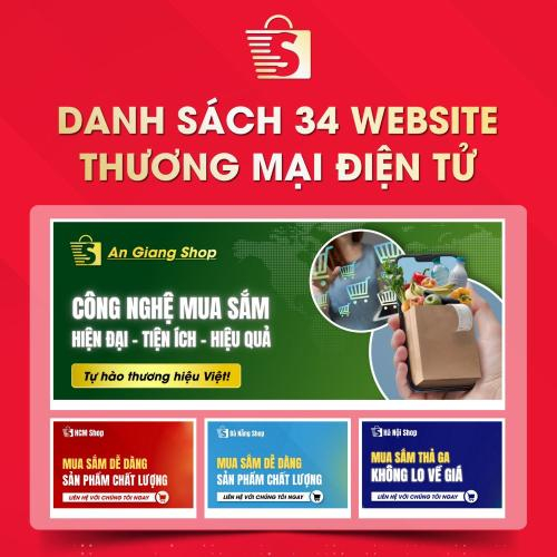 Danh Sách Website TMĐT Của 34 Tỉnh Thành Việt Nam