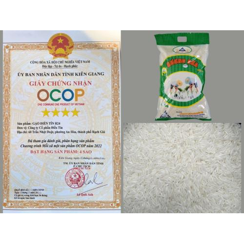 Gạo Hương Sữa R20 Điền Tín 5 Kg – 100% Tự Nhiên, Cơm Trắng Mềm Xốp Thơm Ngon