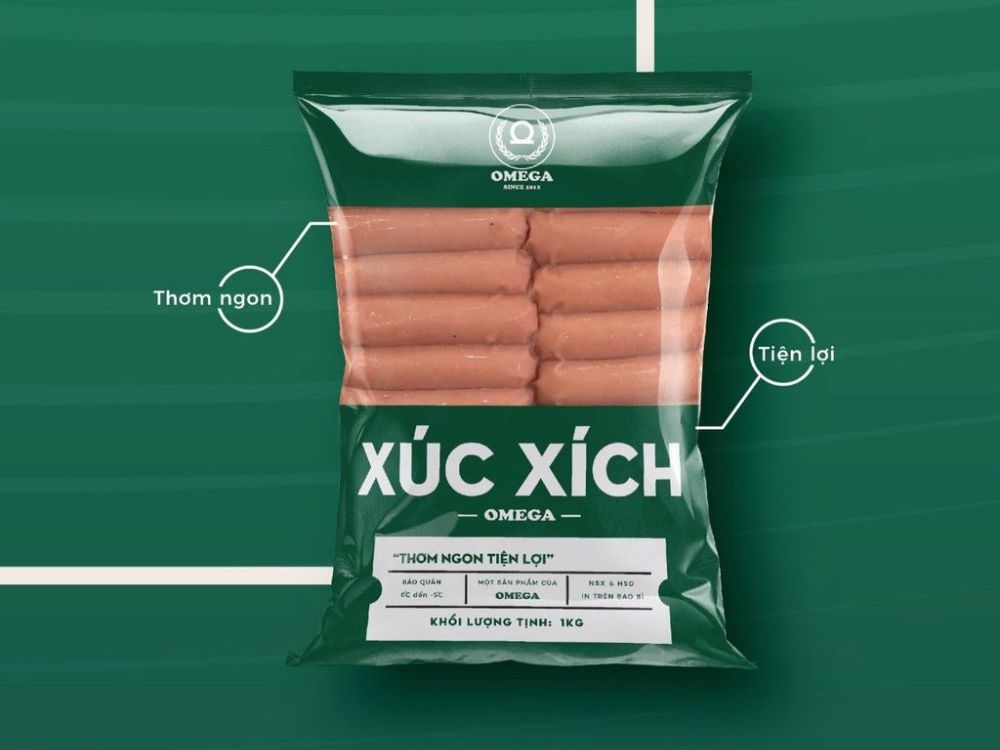 Xúc xích omega 1kg