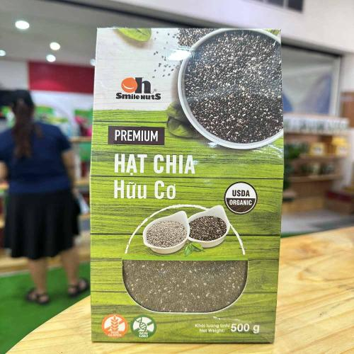 Hạt Chia Hữu Cơ Premium Organic - Hộp 500g