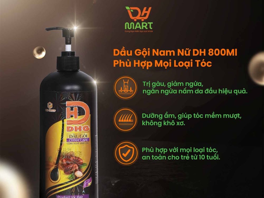 1. Dầu Gội Công Nghệ Sinh Học DHG - 800ml