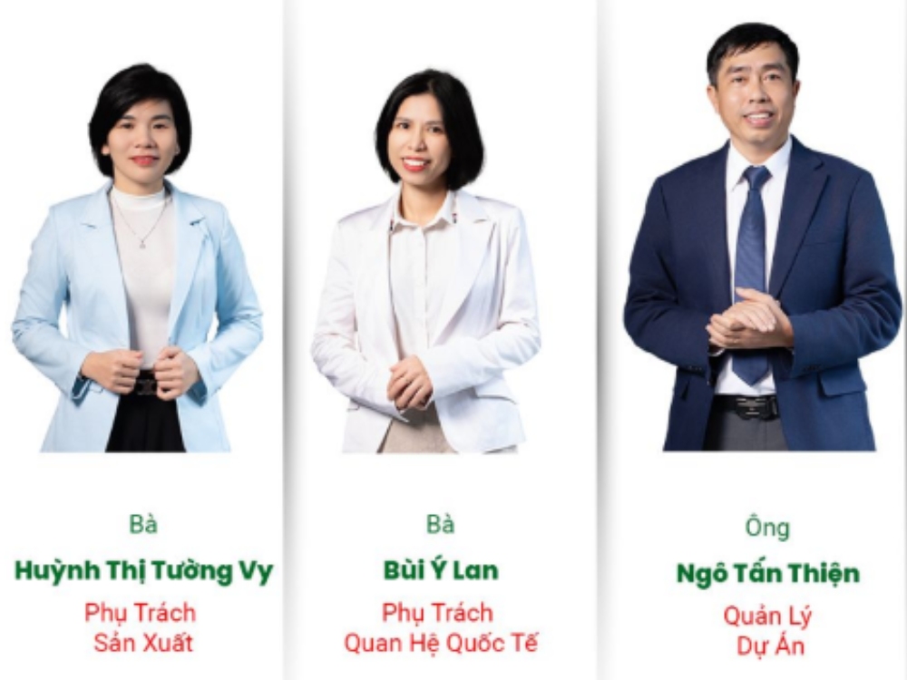 Giới thiệu nhân sự vận hành dự án Echobag