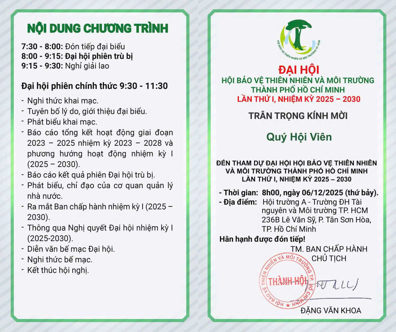 Nội dung chương trình