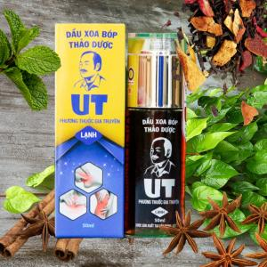Dầu Xoa Bóp Thảo Dược UT – Loại Lạnh – Chai 50ml