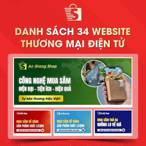 Danh Sách Website TMĐT Của 34 Tỉnh Thành Việt Nam