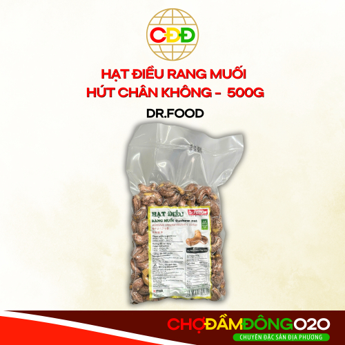 Hạt Điều Rang Muối Vỏ Lụa HCK Dr.Foods 500g