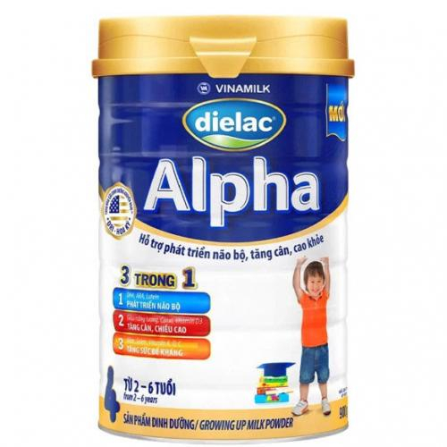 Sữa Bột Dielac Alpha 4 Lon 900gr (2-6 Tuổi)